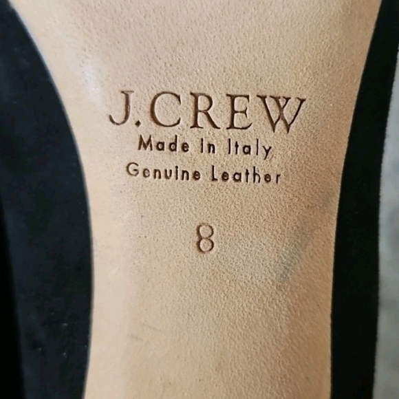 J Crew Womens Black Falsetto Suede Ankle Tie Sexy Date Night Pump Heels 8 - Picture 8 of 14